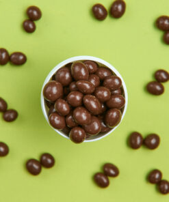 grano de café cubierto de chocolate
